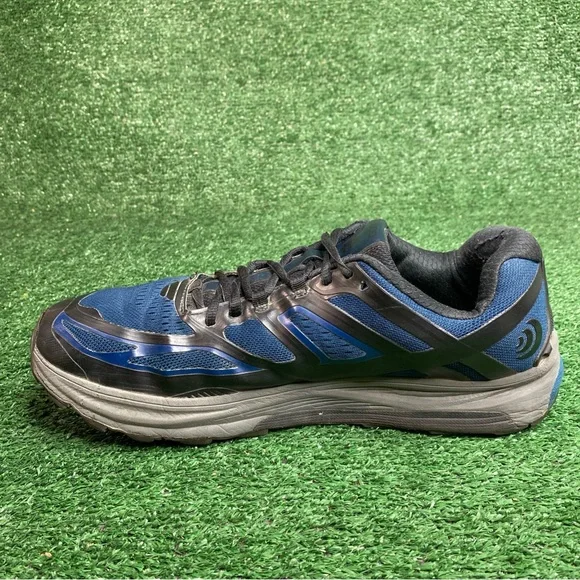 Topo Athletic Ultraventure Men's 12.5 Navy Blue Black Trail Running Vibram Shoes - Picture 7 of 11
